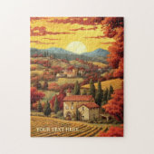 Whimsical Fine Art Toscane Italië Puzzel Legpuzzel (Verticaal)
