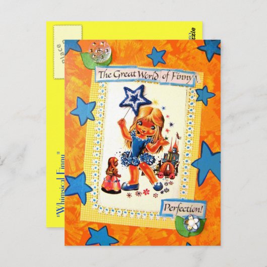 Whimsical Finny -  Briefkaart (Voorkant / Achterkant)
