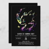 Whimsical Fire-Breathing Dragon Verjaardag Kaart (Voorkant / Achterkant)