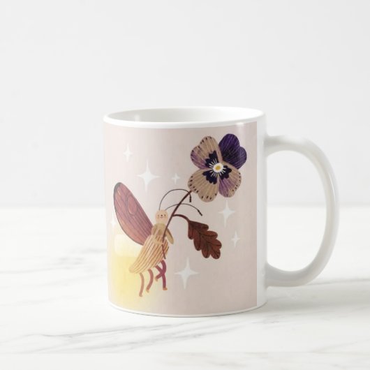Whimsical Firefly Fairy Mug Koffiemok (Rechts)