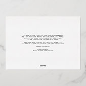 Whimsical Fireworks Photo Happy New Year Roos Gold Folie Feestdagenkaart (Achterkant)