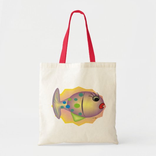 Whimsical Fish Art Gifts van gail gabel Tote Bag (Voorkant)