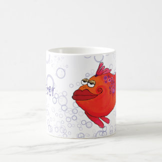 Whimsical Fish Artwork Koffiemok