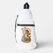 Whimsical Fish in Cowboy Pet Whirls a Blender Sling Bag (Voorkant)
