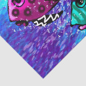 Whimsical Fish Trio Funky Decoupage Tissuepapier (Detail)