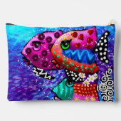 Whimsical Fish Trio Kleurrijk Abstract Nautisch Etui (Achterkant)