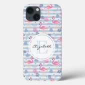 Whimsical Flamingo & Pineapple Pattern Case-Mate iPhone Case (Achterkant)