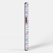 Whimsical Flamingo & Pineapple Pattern iPhone Hoesje (Rechterkant)