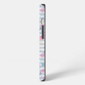 Whimsical Flamingo & Pineapple Pattern iPhone Hoesje (Linkerkant)