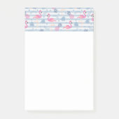 Whimsical Flamingo & Pineapple Pattern Post-it® Notes (Voorkant)