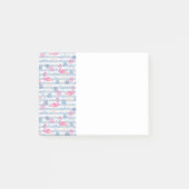 Whimsical Flamingo & Pineapple Pattern Post-it® Notes (Voorkant)