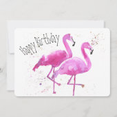 Whimsical, Flamingo platte Kaart (Voorkant)
