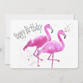 Whimsical, Flamingo platte Kaart