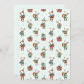 Whimsical Flat Christmas Card – Cute Holiday Cheer (Voorkant / Achterkant)