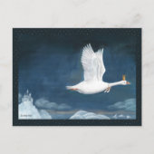 Whimsical Flight of the Goose Queen Illustration Briefkaart (Voorkant)