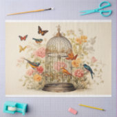 Whimsical Flight: Vogelkooi Decoupage Tissuepapier (Craft)