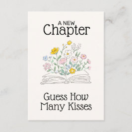 Whimsical Floral A New Chapter Bridal Shower  Informatiekaartje