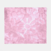 Whimsical Floral Abstract Pastel Roze Bloem Fleece Deken (Voorkant (Horizontaal))