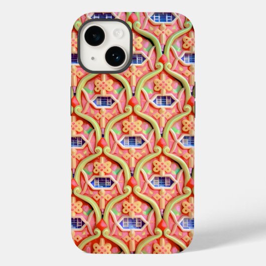Whimsical Floral Art Nouveau patroon Case-Mate iPhone Case (Achterkant)