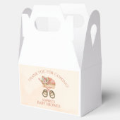 Whimsical Floral Baby Carriage Thank you Bedankdoosjes (Geopend)