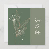 Whimsical Floral Bewaar de datum Save The Date (Voorkant)