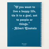 Whimsical Floral Blauwgroen Blauw Groen Daisy Dais Planner (Achterkant)