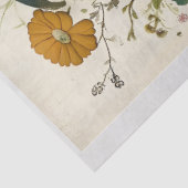 Whimsical Floral Boho Steampunk Lion M1 Decoupage Tissuepapier (Detail)