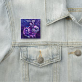 Whimsical Floral Bunny Konijn gepersonaliseerd Naamplaatje (In situ)