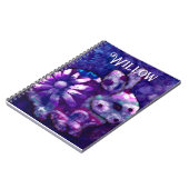 Whimsical Floral Bunny Konijn gepersonaliseerd Notitieboek (Linkerzijde)