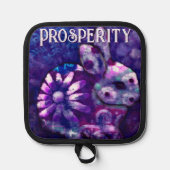 Whimsical Floral Bunny Konijn gepersonaliseerd Pannenlap (Voorkant)