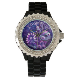 Whimsical Floral Bunny Rabbit Personalized Horloge