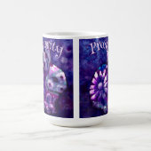 Whimsical Floral Bunny Rabbit Personalized Koffiemok (Center)