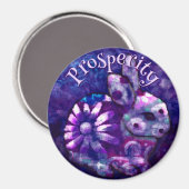 Whimsical Floral Bunny Rabbit Personalized Magneet (Voorkant / Achterkant)