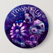 Whimsical Floral Bunny Rabbit Personalized Ronde Button 4,0 Cm (Voorkant)