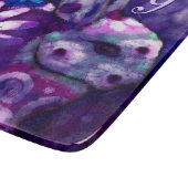 Whimsical Floral Bunny Rabbit Personalized Snijplank (Hoek)