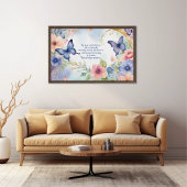 Whimsical Floral Butterfly Art Tijdloze schoonheid Poster