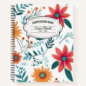 Whimsical Floral Composition Notitieboek (Voorkant)