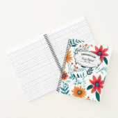 Whimsical Floral Composition Notitieboek (Binnen)