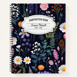 Whimsical Floral Composition Notitieboek