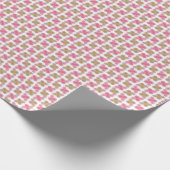 Whimsical Floral Dot Pattern Wrapping Paper Cadeaupapier (Hoek)
