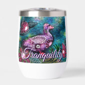Whimsical Floral Duck Purple Teal Personalized (Voorkant)