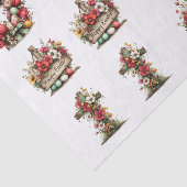 Whimsical Floral Easter for  Shells  Decoupage Tissuepapier (Detail)