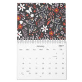 Whimsical Floral en Butterfly Pattern 2026 Kalender (Jan 2027)