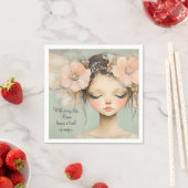 Whimsical Floral Fairy Butterfly Wings Custom Servet (Insitu)