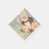 Whimsical Floral Fairy Butterfly Wings Custom Servet (Hoek)