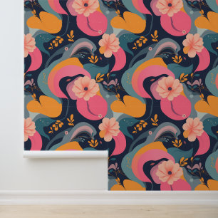 Whimsical Floral Fantasy Dreamscape Behang