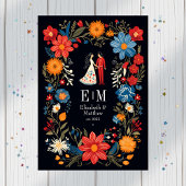 Whimsical Floral Fiesta Wedding Programma