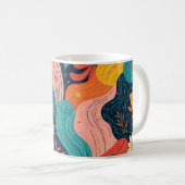 Whimsical Floral Flow Mug Koffiemok (Voorkant rechts)
