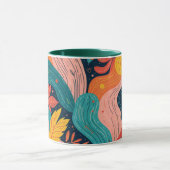 Whimsical Floral Flow Mug Mok (Midden)