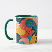 Whimsical Floral Flow Mug Mok (Links)